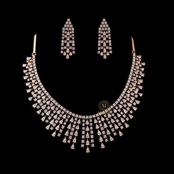 Valentine Waterfall Designer Necklace Set