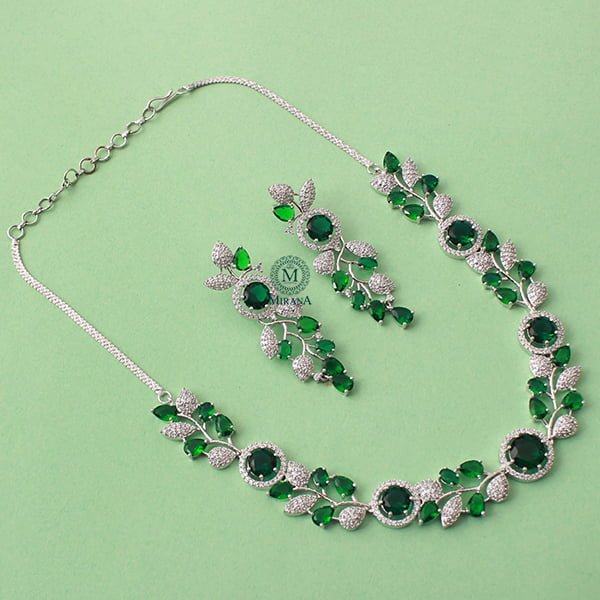 Jasmine Emerald Green Designer Necklace Set