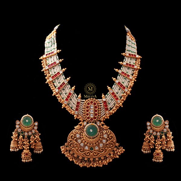 Yatika Multi Antique Designer Necklace Set