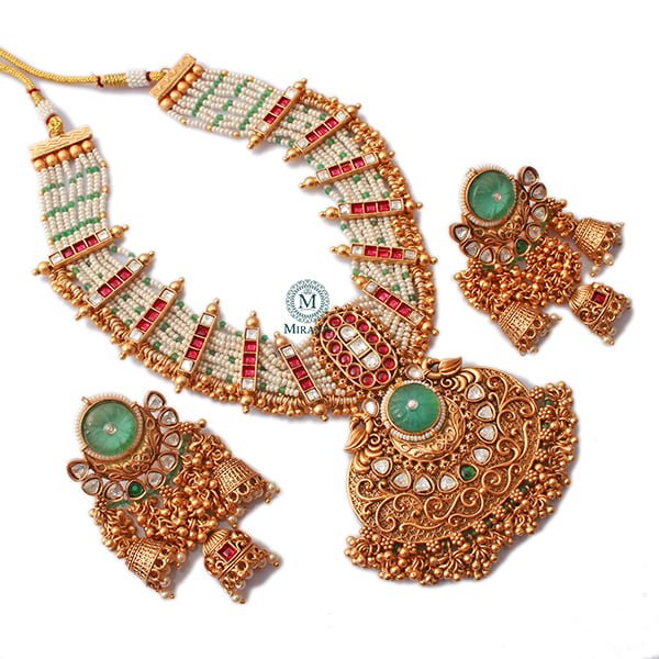 Yatika Multi Antique Designer Necklace Set