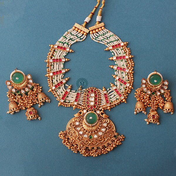 Yatika Multi Antique Designer Necklace Set