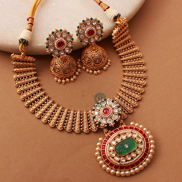 Sachika Multi Colour Antique Necklace Set