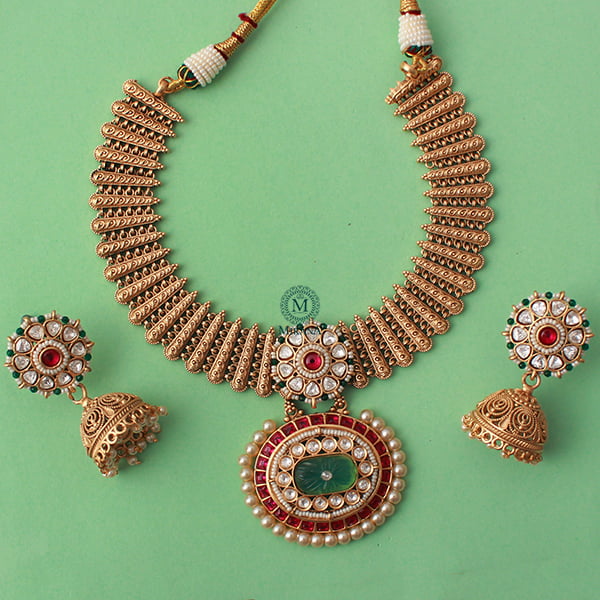 Sachika Multi Colour Antique Necklace Set