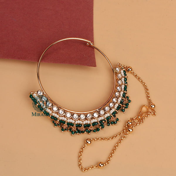 Vishakha Bridal Polki Nose Ring