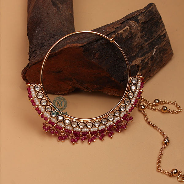 Vishakha Bridal Polki Nose Ring