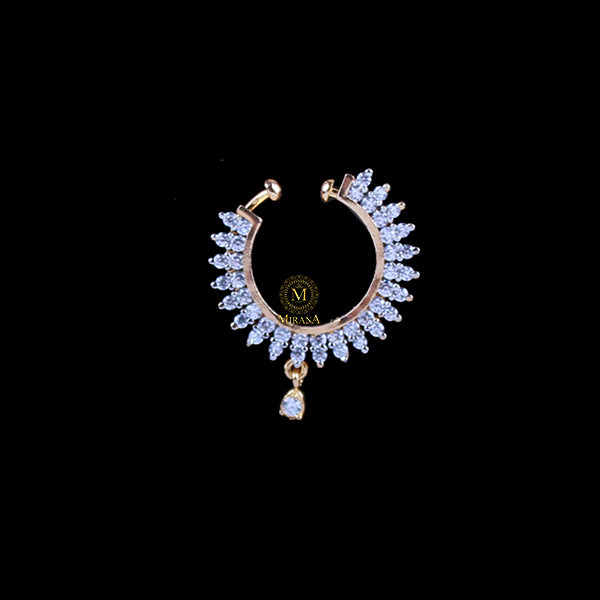 Scottie CZ Designer Nose Ring