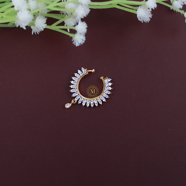 Scottie CZ Designer Nose Ring