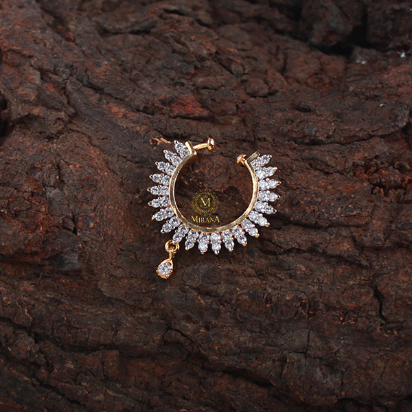 Scottie CZ Designer Nose Ring