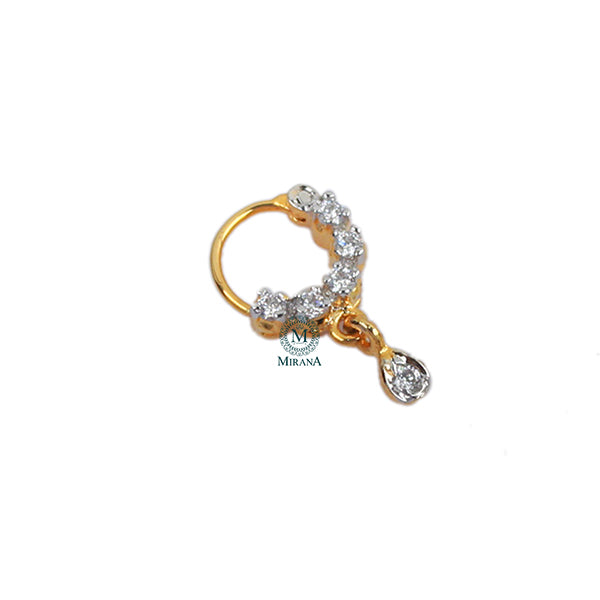 Anna CZ Designer Nose Ring