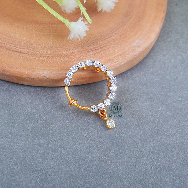 Zoey CZ Designer Nose Ring