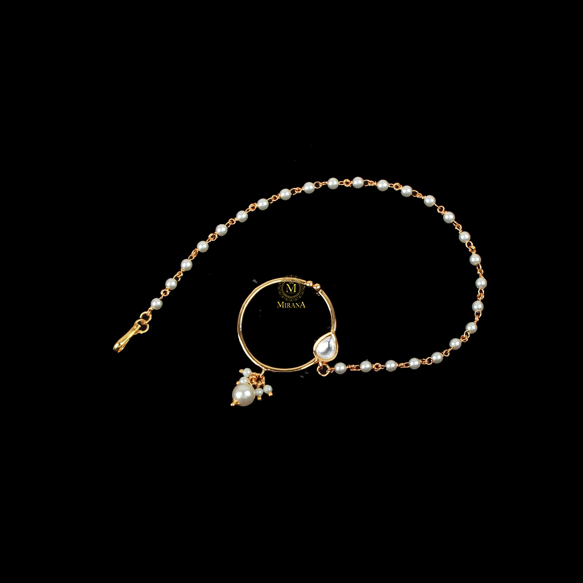 Ridhi Pearl Polki Designer Nath