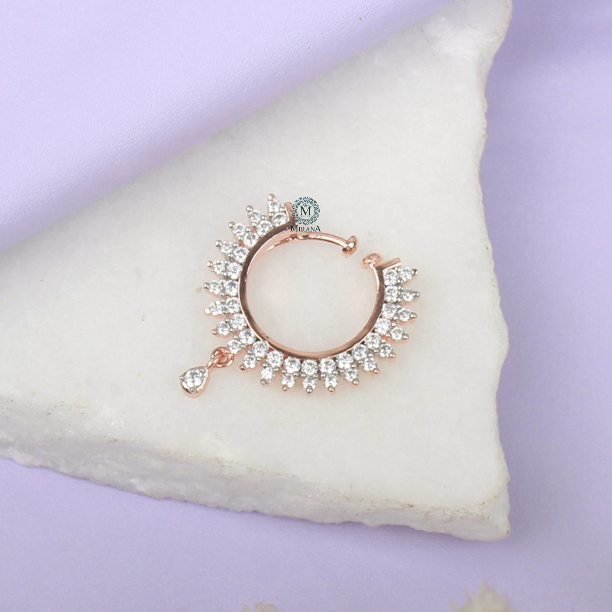 Lisa CZ Designer Nose Ring