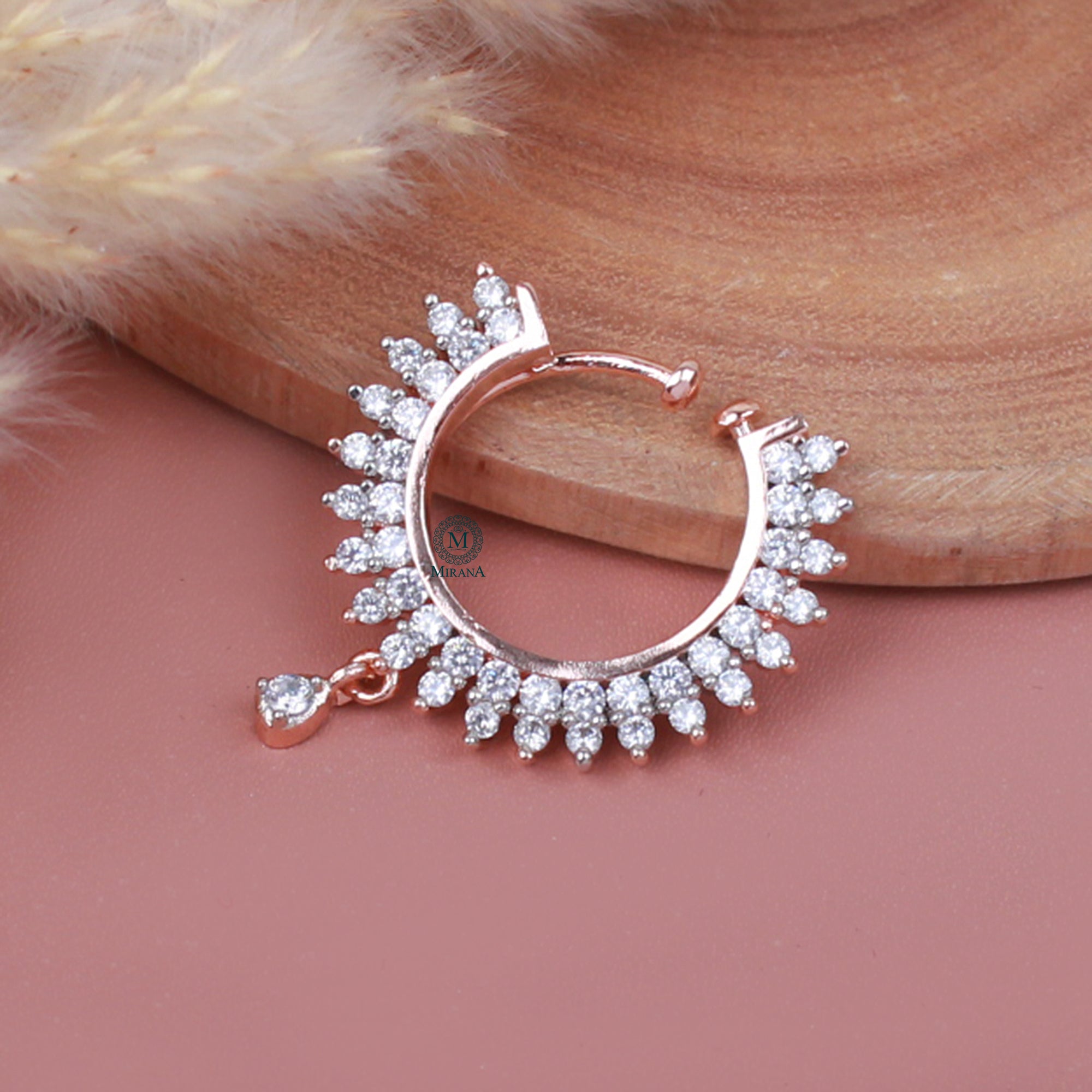 Lisa CZ Designer Nose Ring