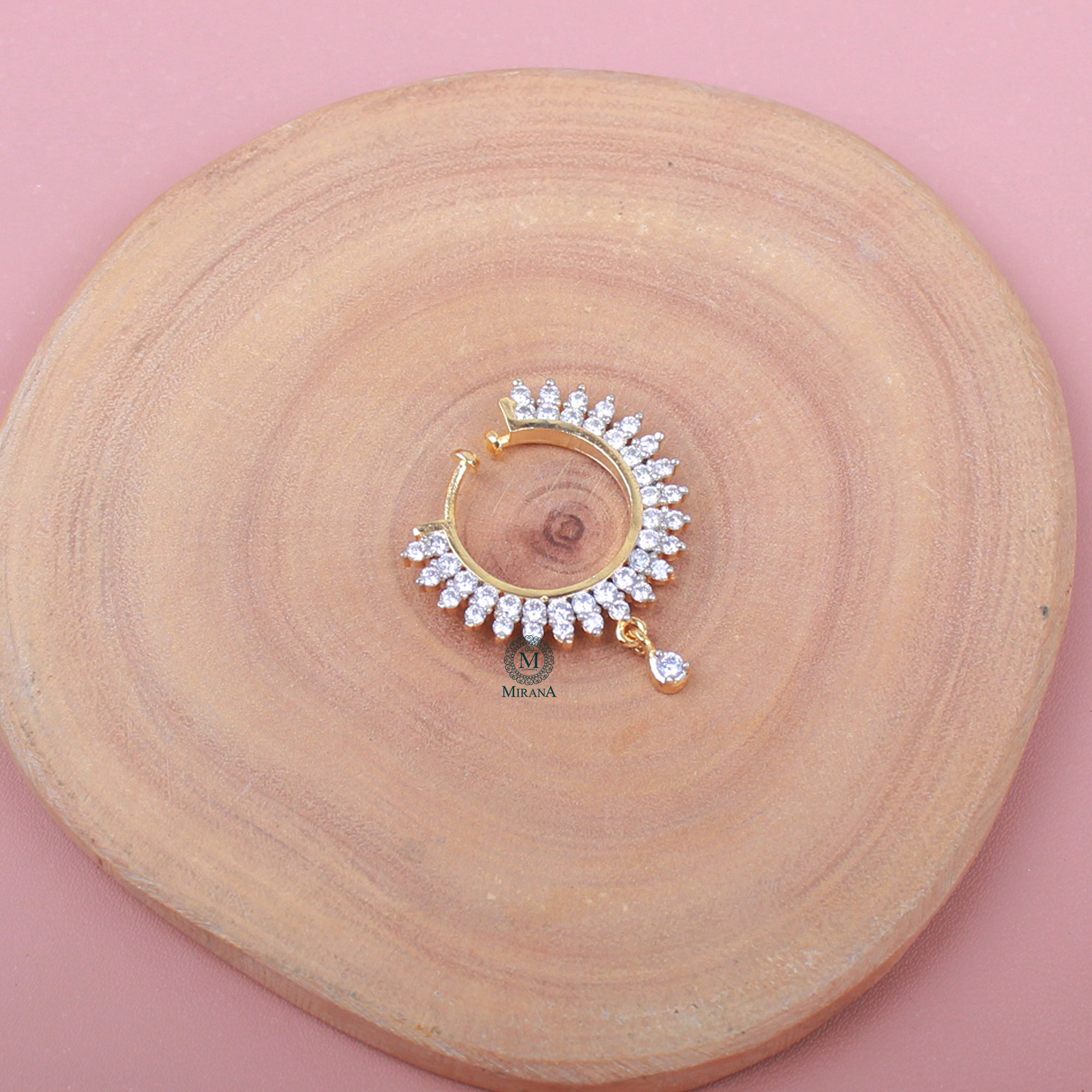 Lisa CZ Designer Nose Ring