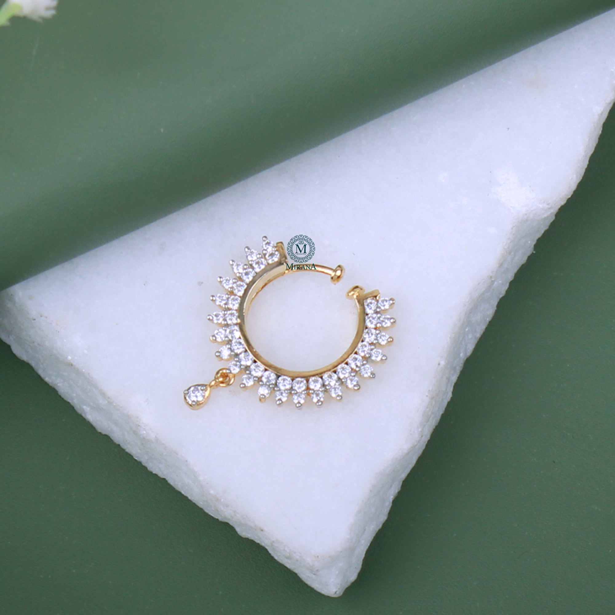 Lisa CZ Designer Nose Ring