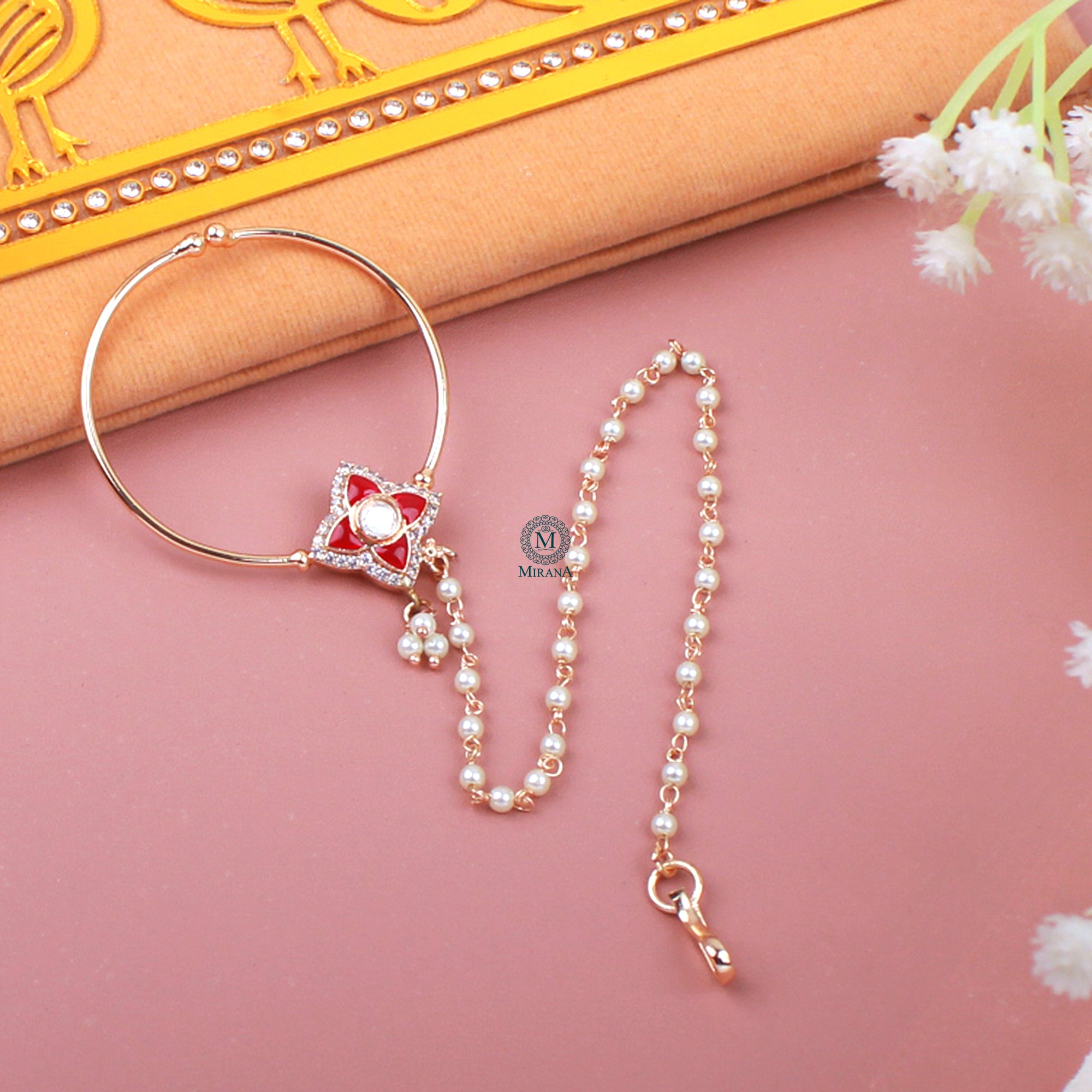 Richa Polki Designer Nath