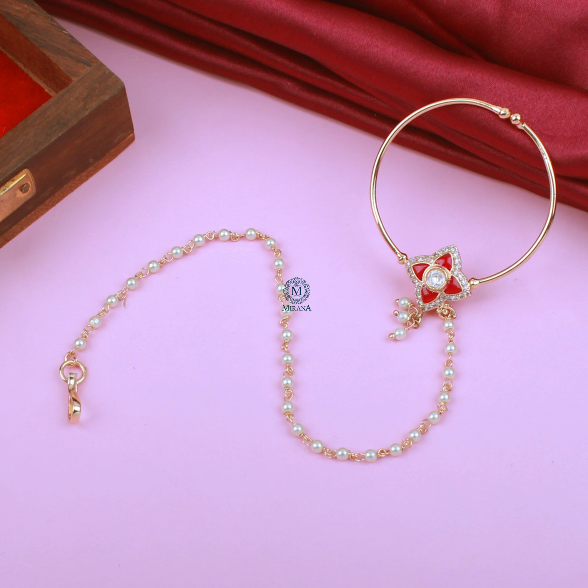 Richa Polki Designer Nath