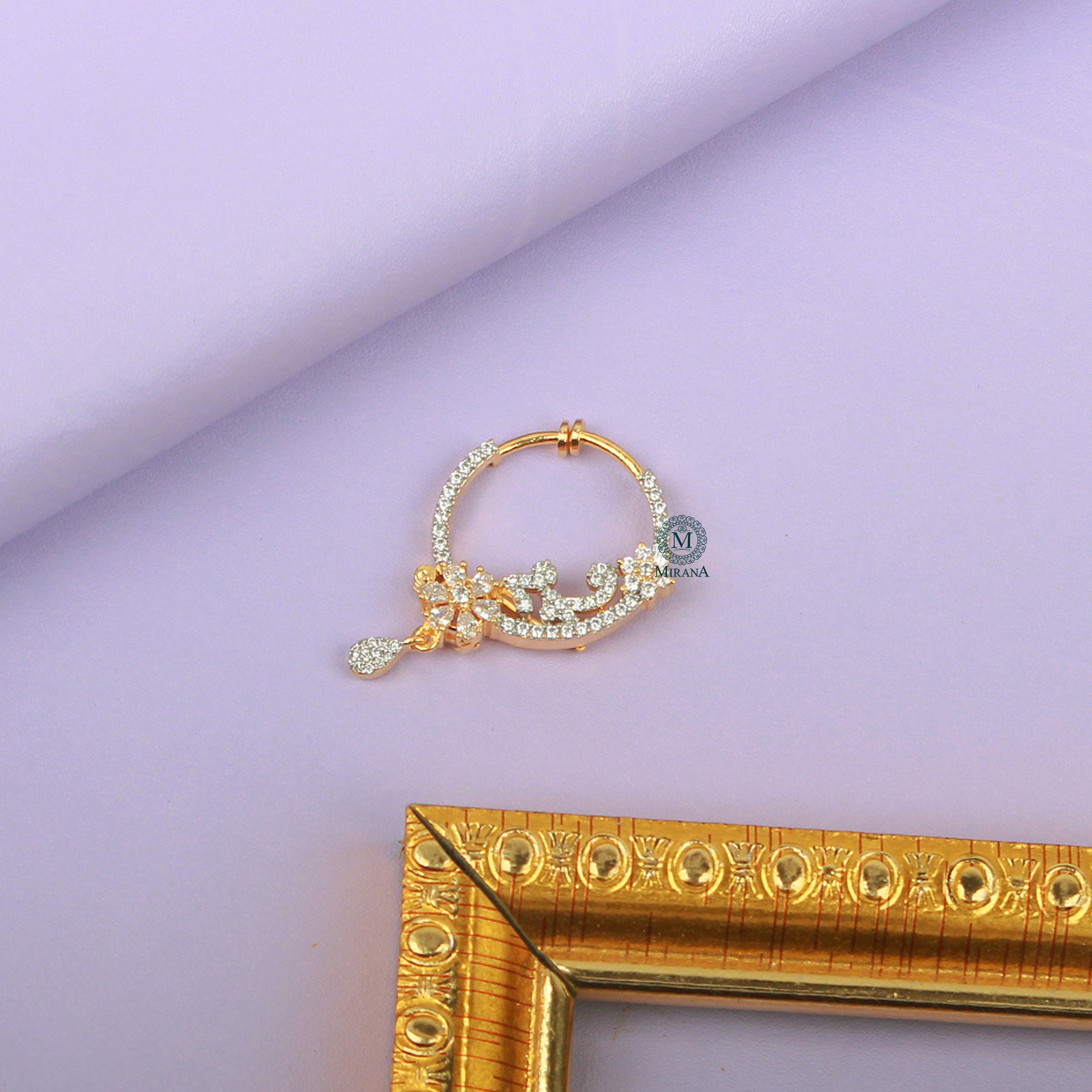 Mishi CZ Designer Nose Ring