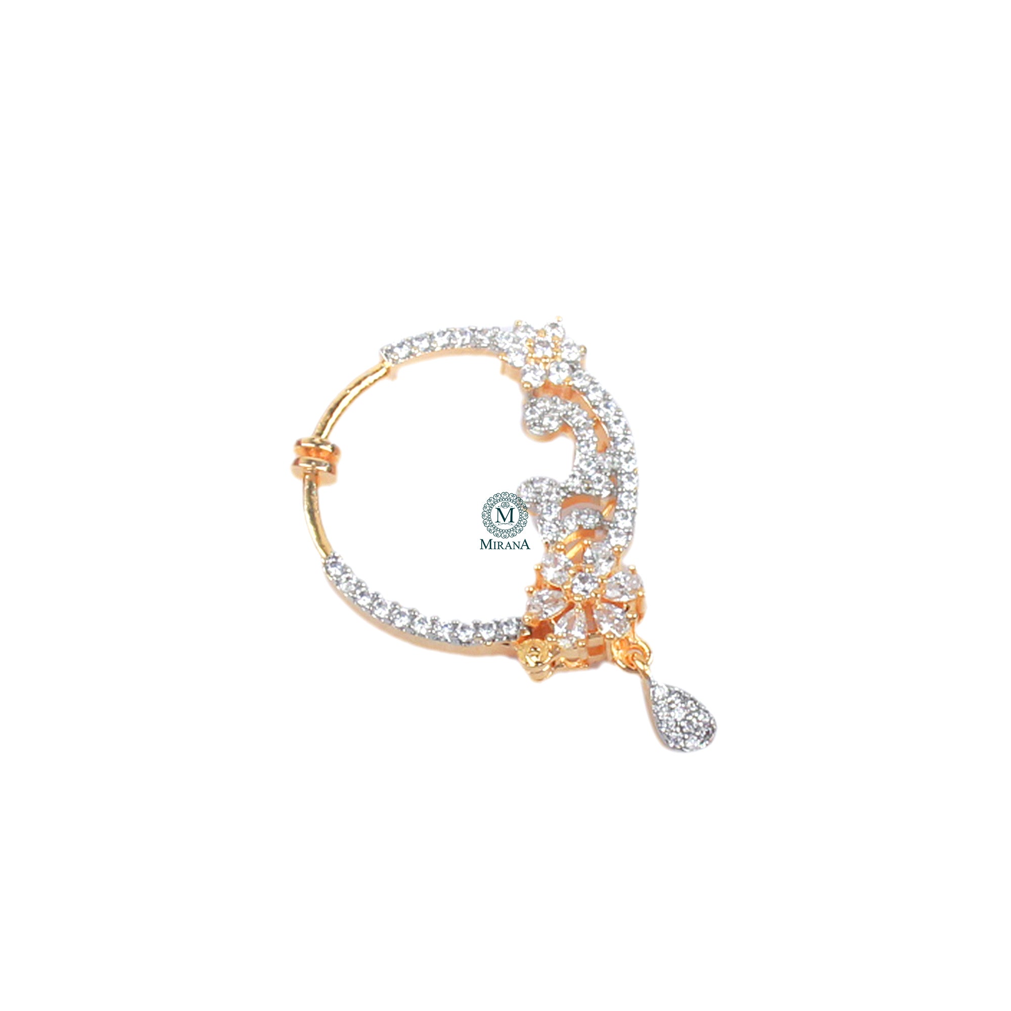 Mishi CZ Designer Nose Ring