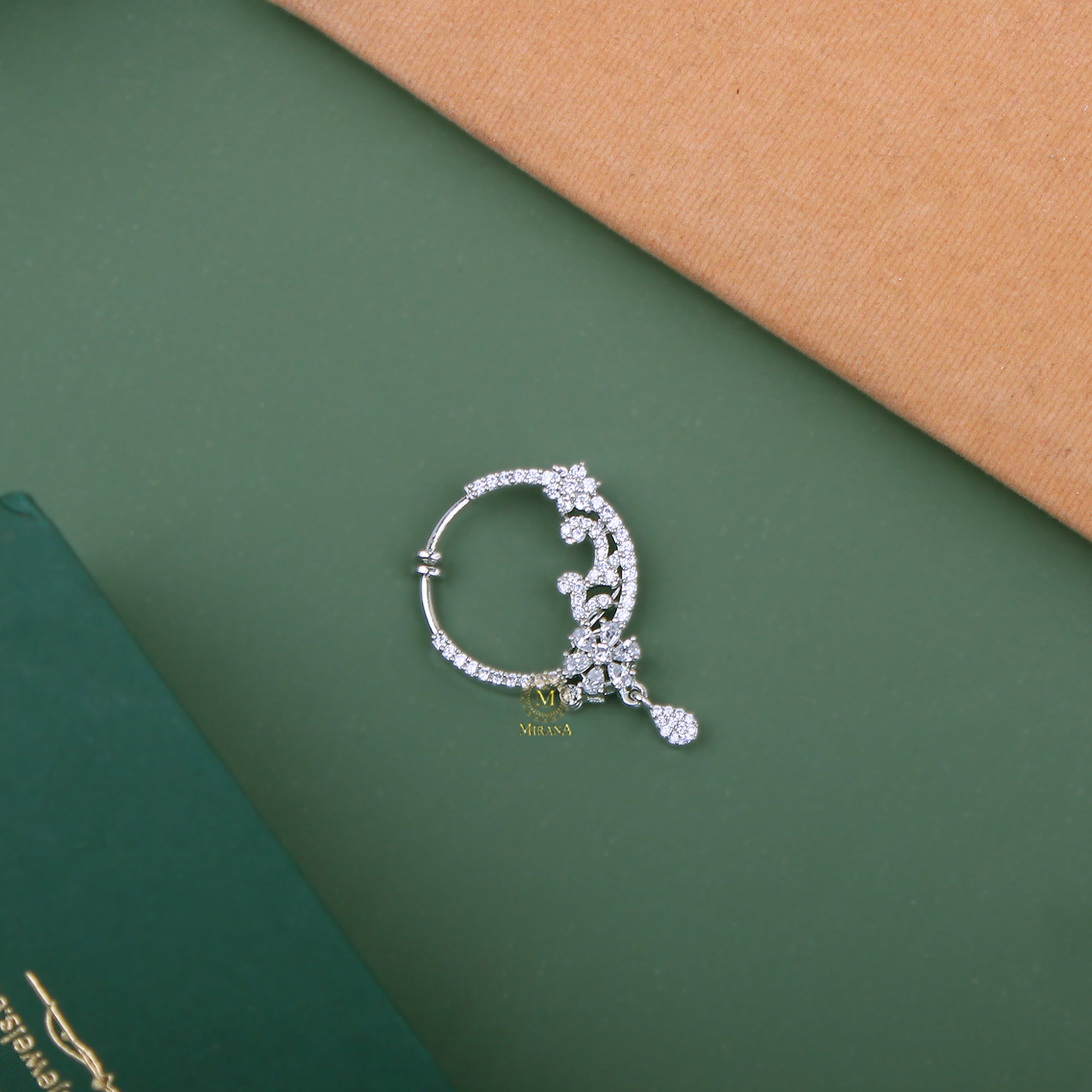 Mishi CZ Designer Nose Ring
