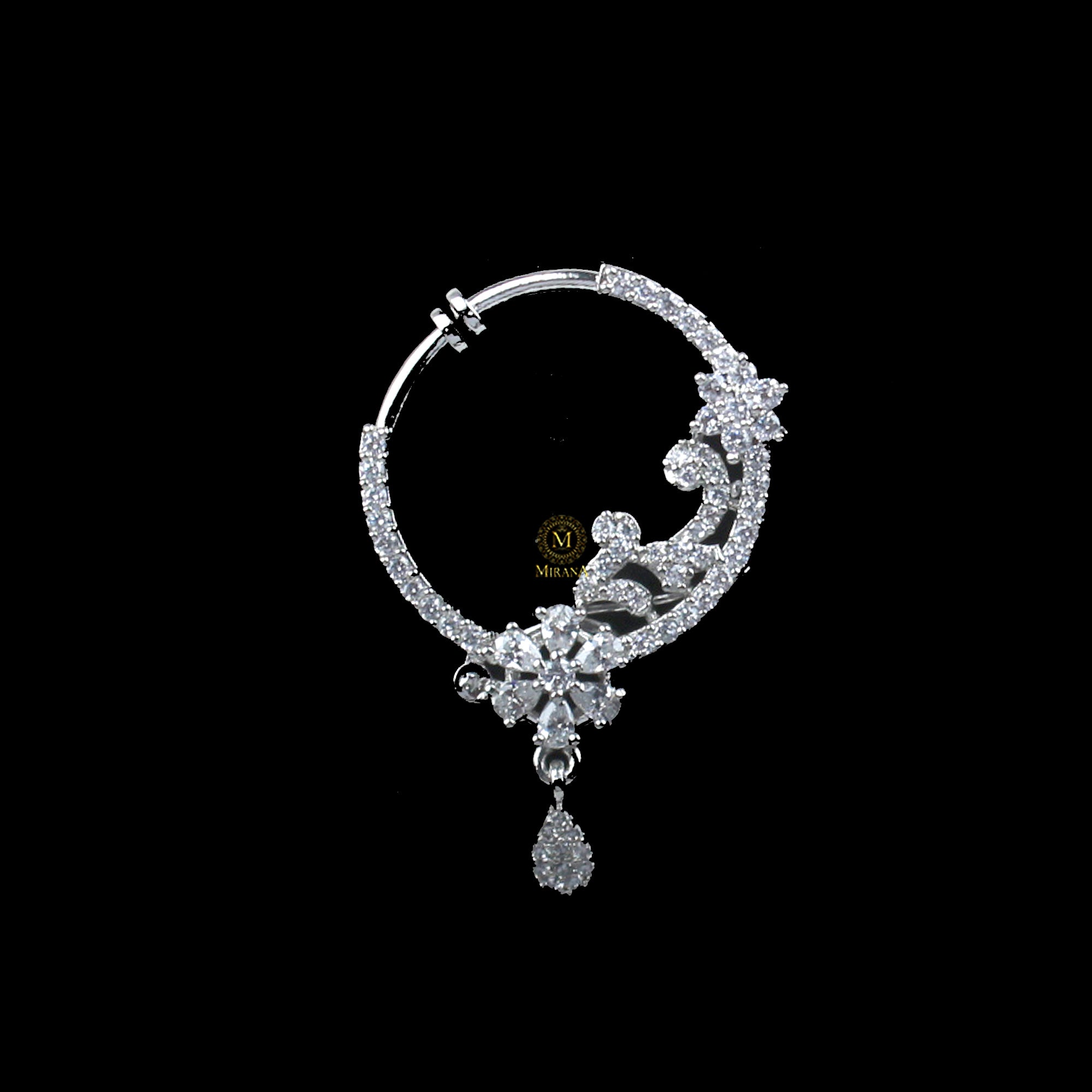 Mishi CZ Designer Nose Ring