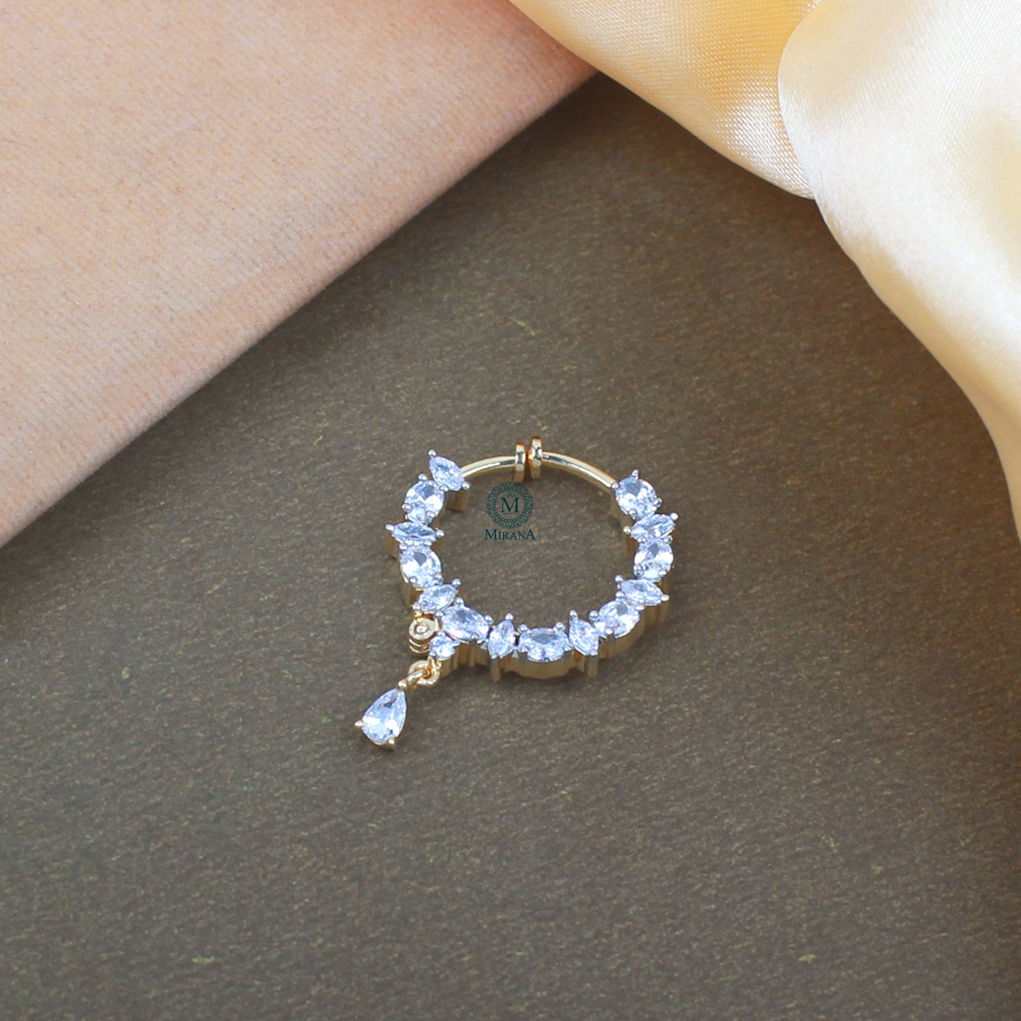 Kiya CZ Designer Nose Ring