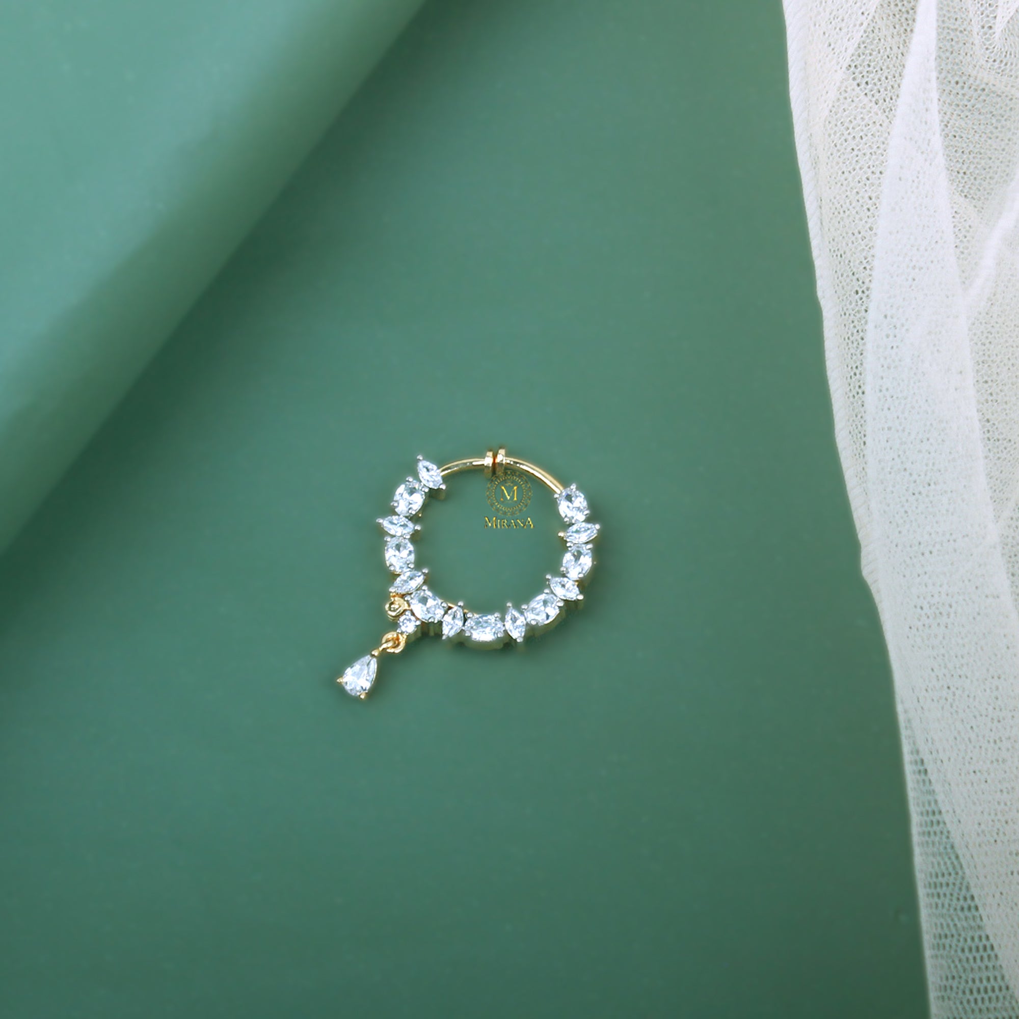 Kiya CZ Designer Nose Ring