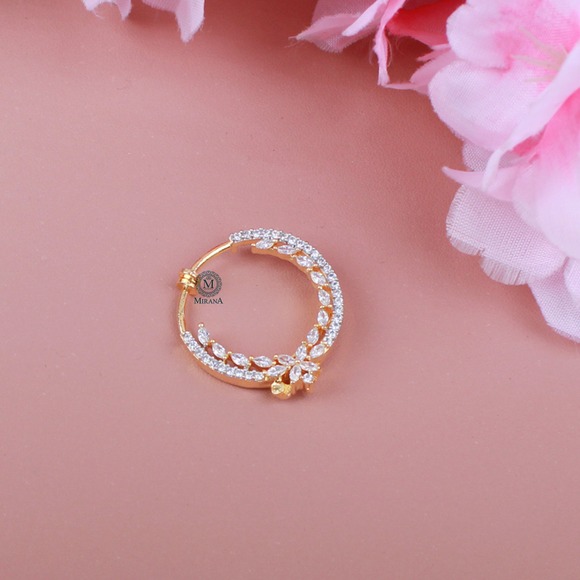 Ina CZ Designer Nose Ring