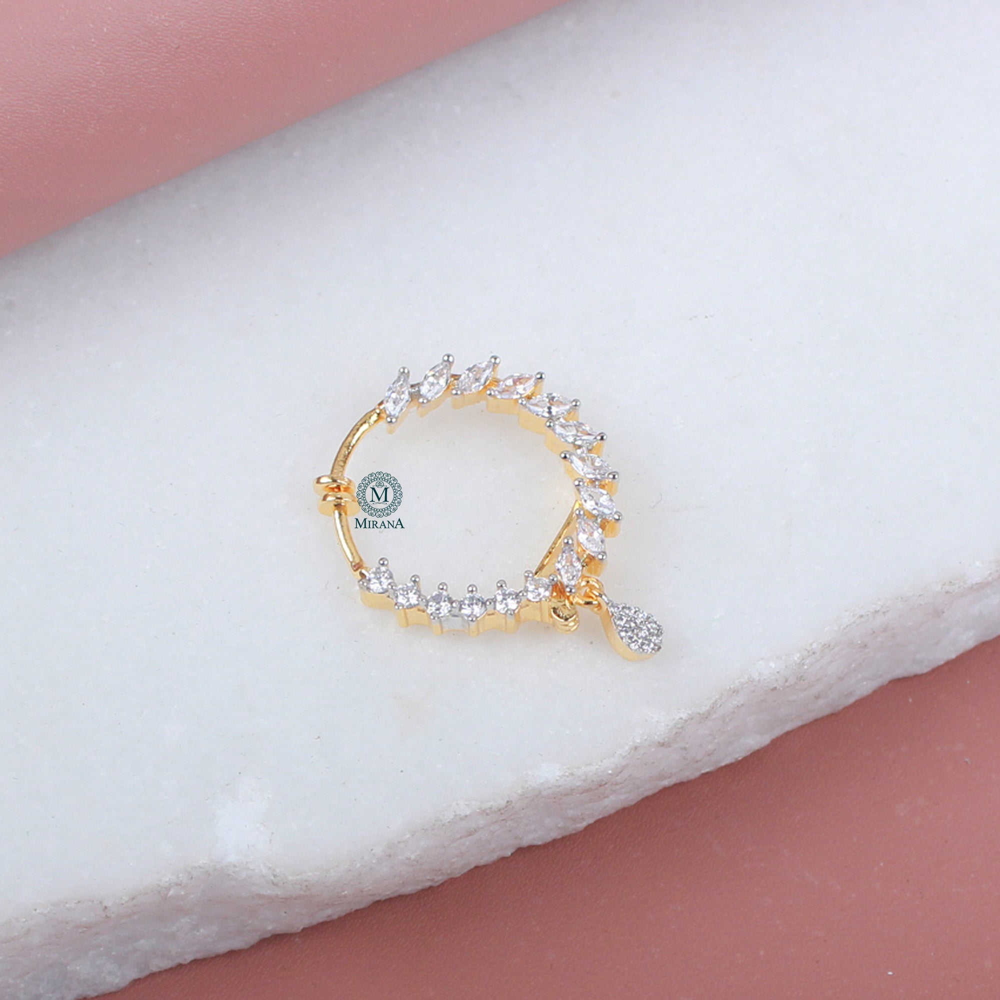 Taisha CZ Designer Nose Ring