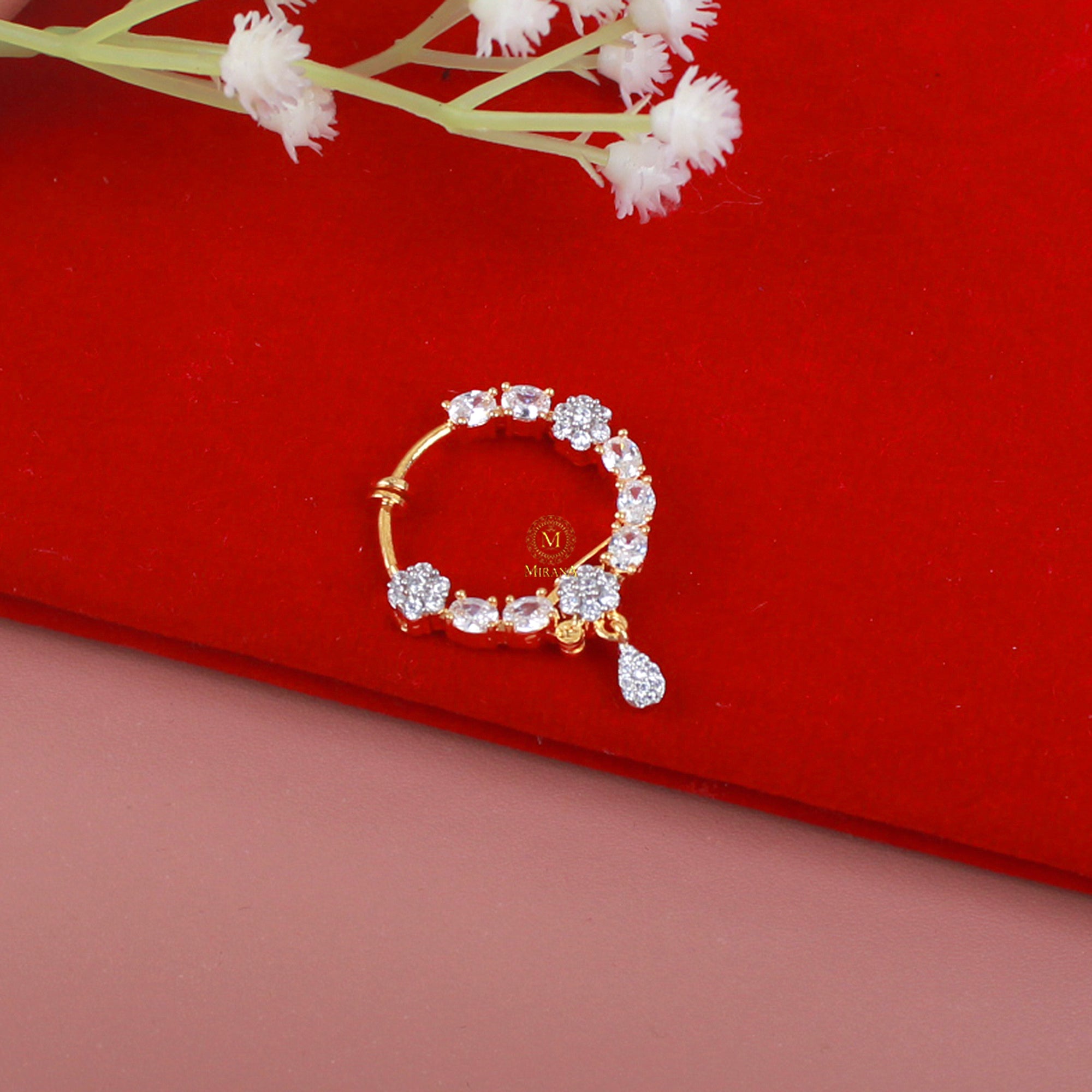 Yani CZ Designer Nose Ring