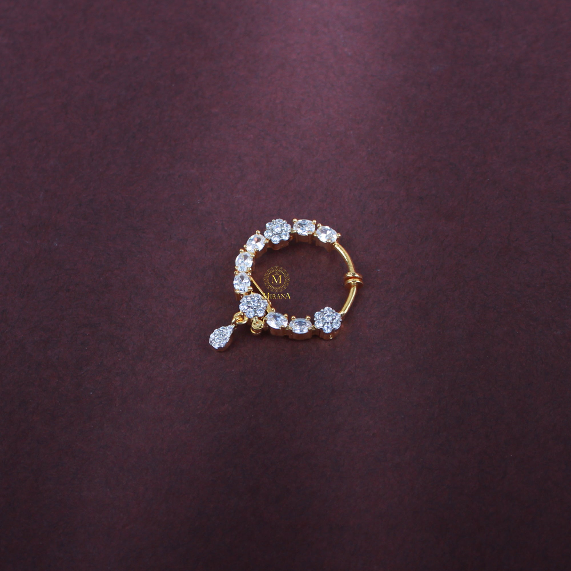 Yani CZ Designer Nose Ring
