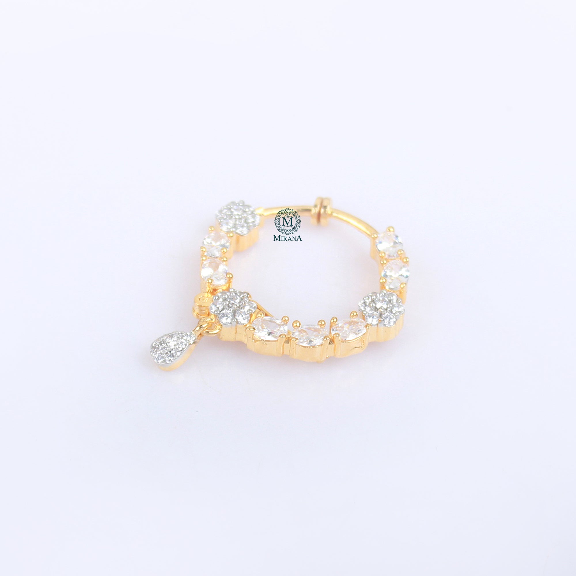Yani CZ Designer Nose Ring