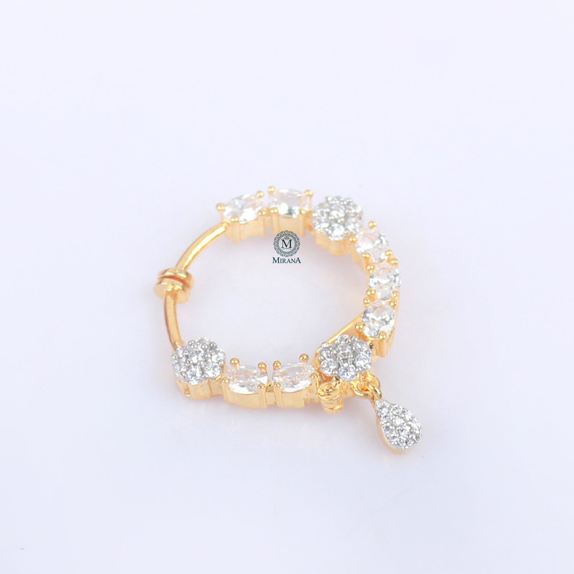 Yani CZ Designer Nose Ring