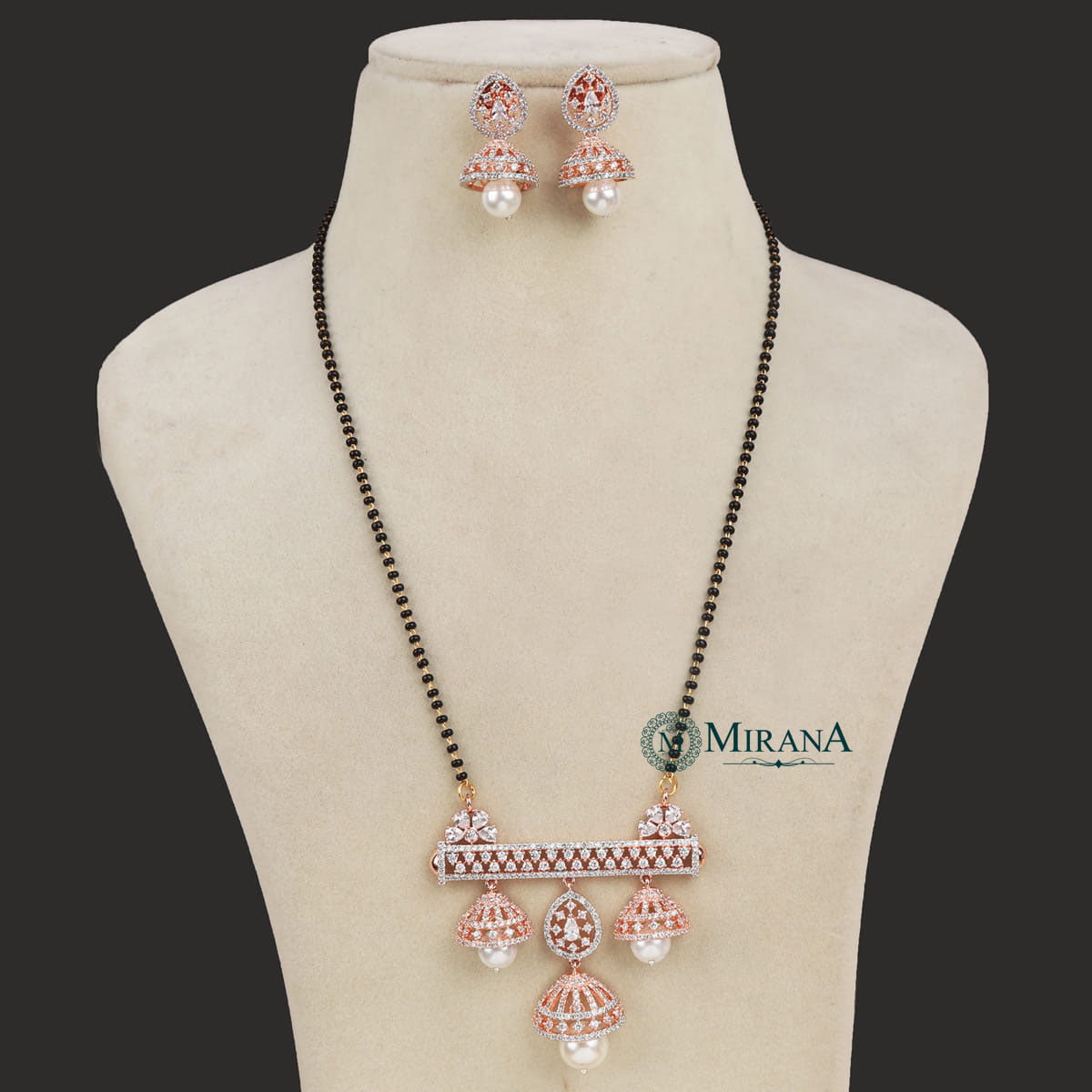 Traditional Jhumki Pattern Mangalsutra Set