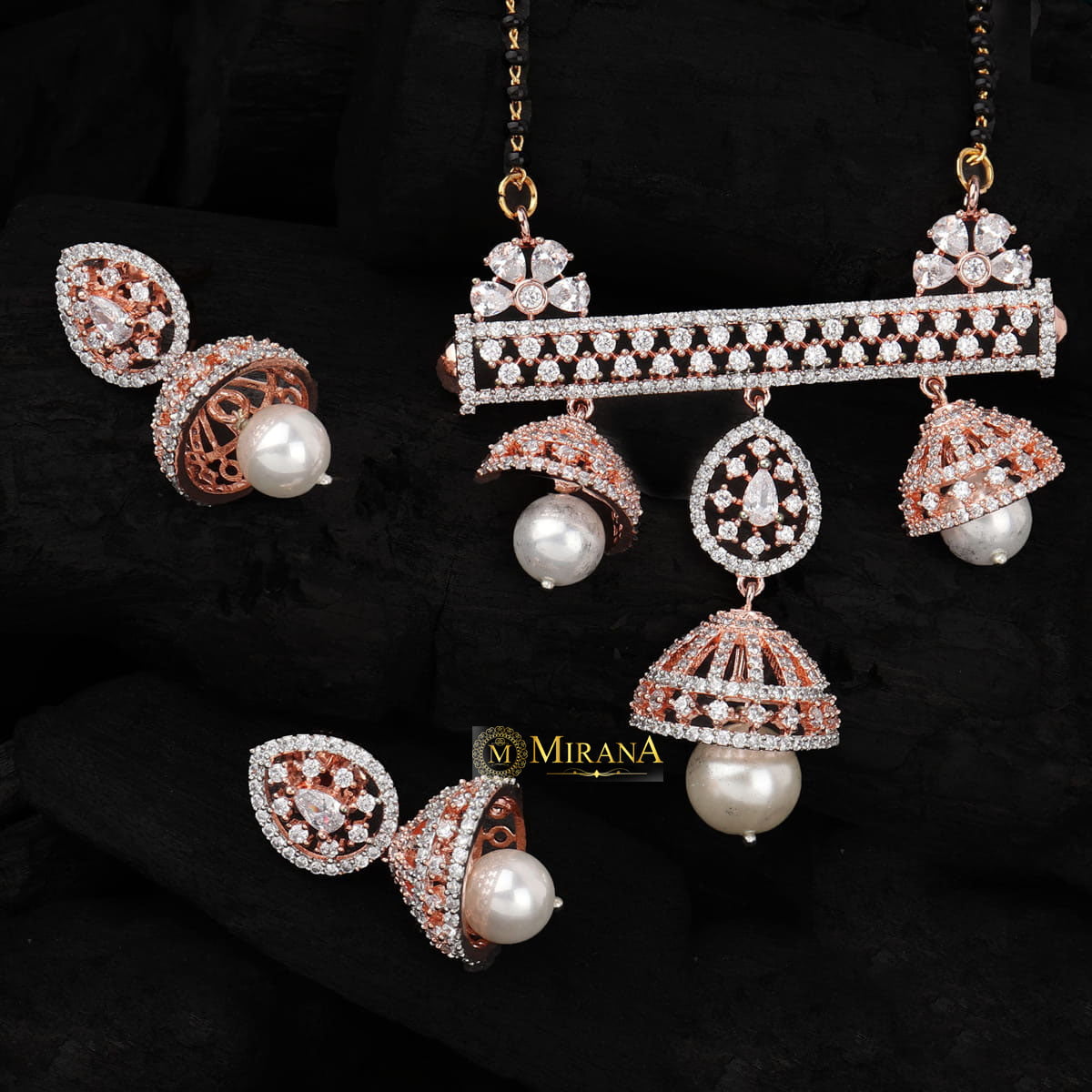 Traditional Jhumki Pattern Mangalsutra Set