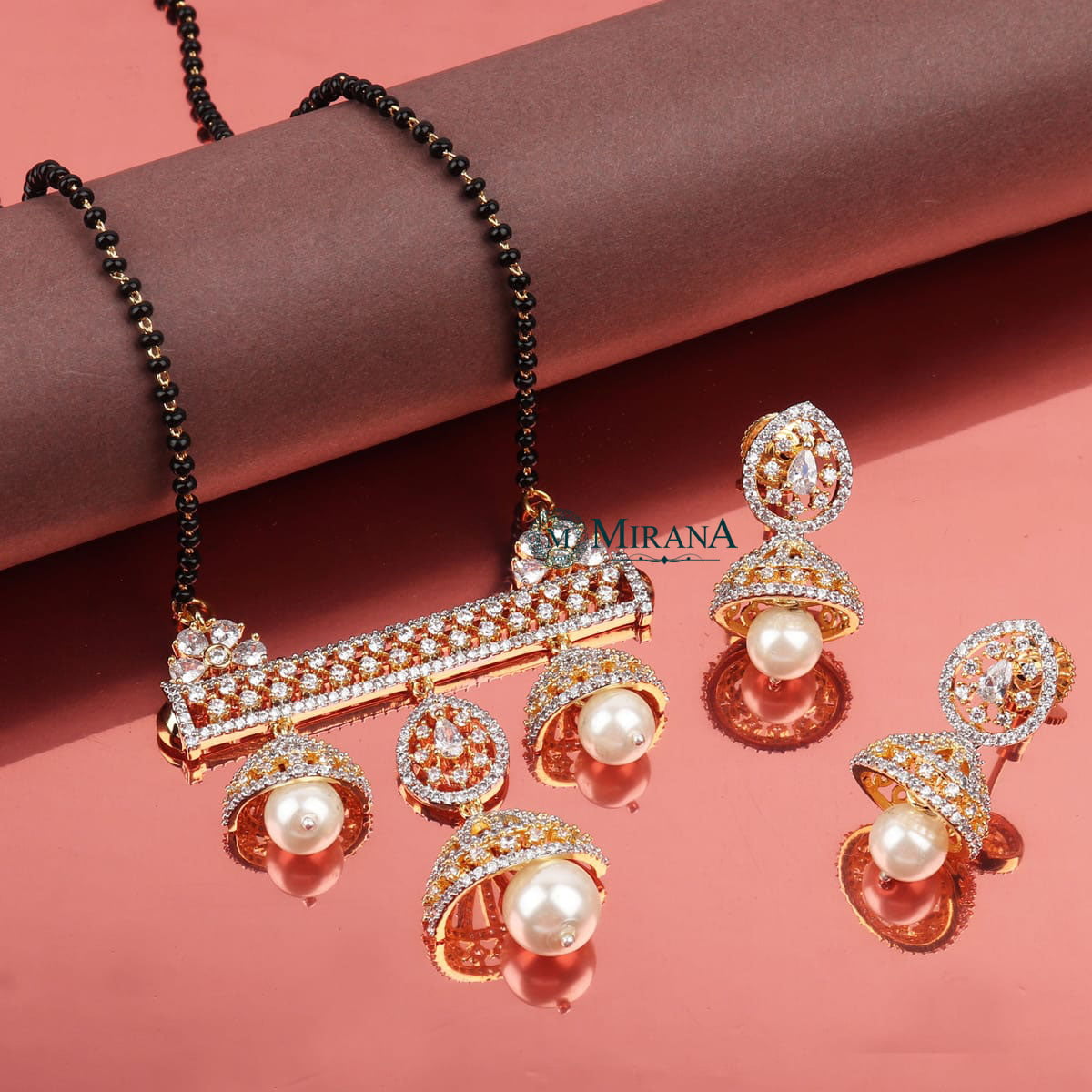 Traditional Jhumki Pattern Mangalsutra Set