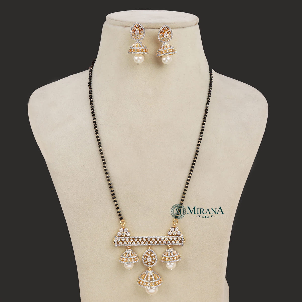 Traditional Jhumki Pattern Mangalsutra Set