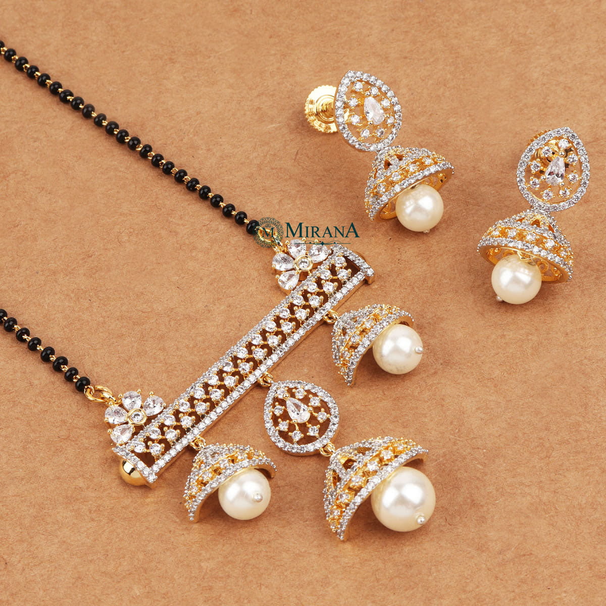 Traditional Jhumki Pattern Mangalsutra Set