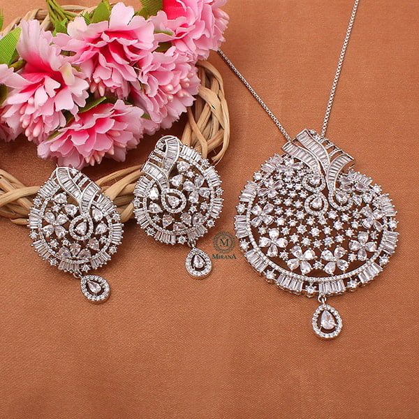Doma CZ Designer Pendant Set