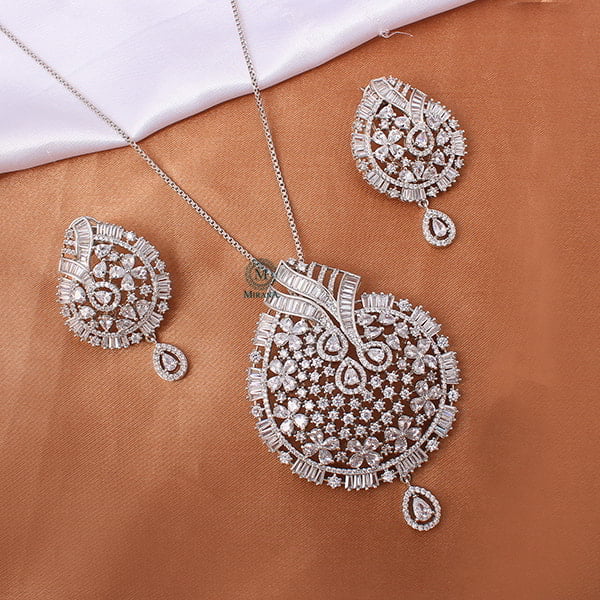 Doma CZ Designer Pendant Set