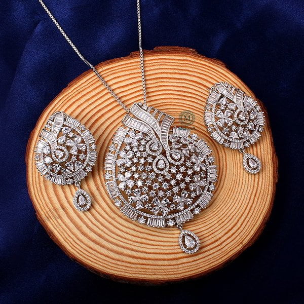 Doma CZ Designer Pendant Set