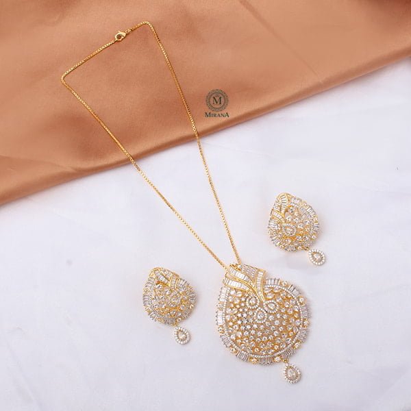 Doma CZ Designer Pendant Set