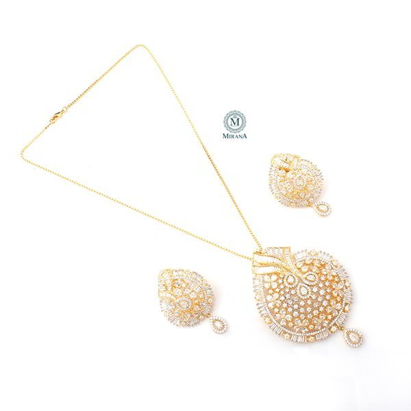 Doma CZ Designer Pendant Set