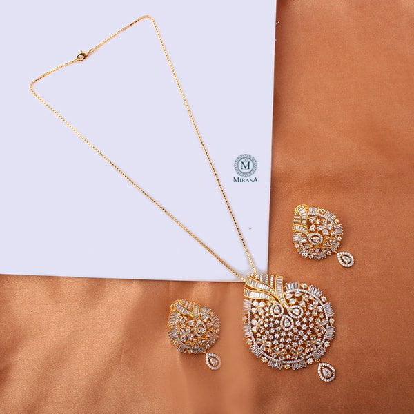 Doma CZ Designer Pendant Set