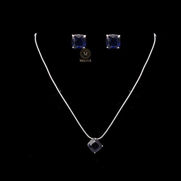 Mishi CZ Designer Pendant Set