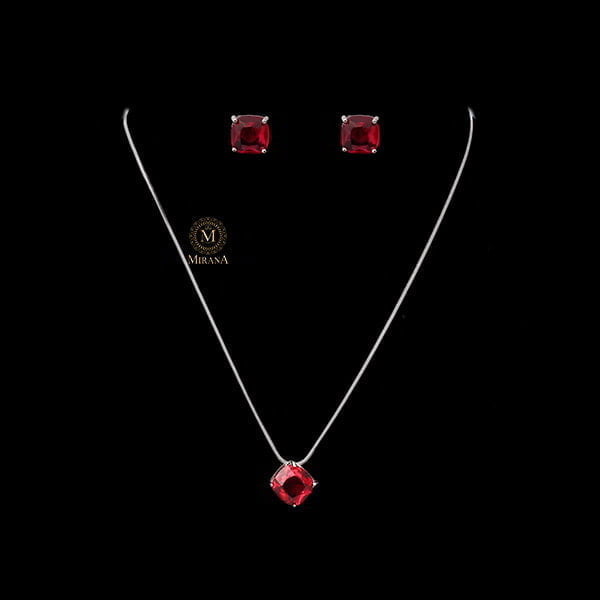 Mishi CZ Designer Pendant Set