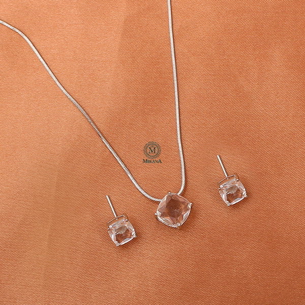 Mishi CZ Designer Pendant Set