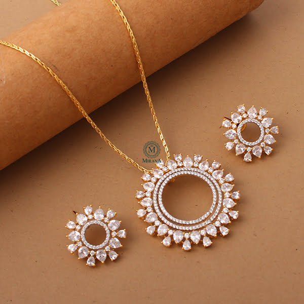Maisha CZ Designer Pendant Set