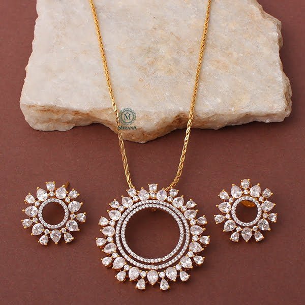Maisha CZ Designer Pendant Set