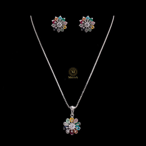 Mimi Multi Coloured Designer Pendant Set